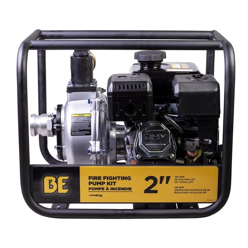 BE WILDLAND Series 2" 210CCP Ease Fire Water Pump w/ Fire Suction Hose & Fitting HPFK-2070R