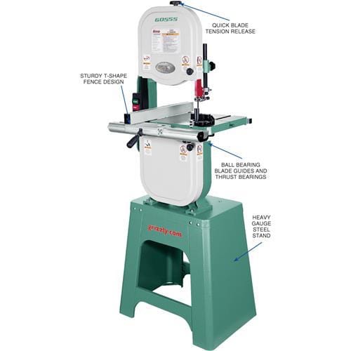 Grizzly Industrial The Classic 14" Bandsaw G0555