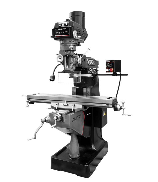 JET Elite ETM-949 Mill with 3-Axis ACU-RITE 203 (Quill) DRO and X, Y-Axis JET Powerfeeds JET-894119