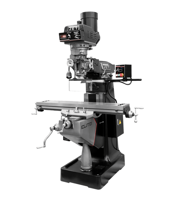 JET Elite EVS-949 Mill with 2-Axis Newall DP700 DRO and X-Axis JET Powerfeed JET-894352