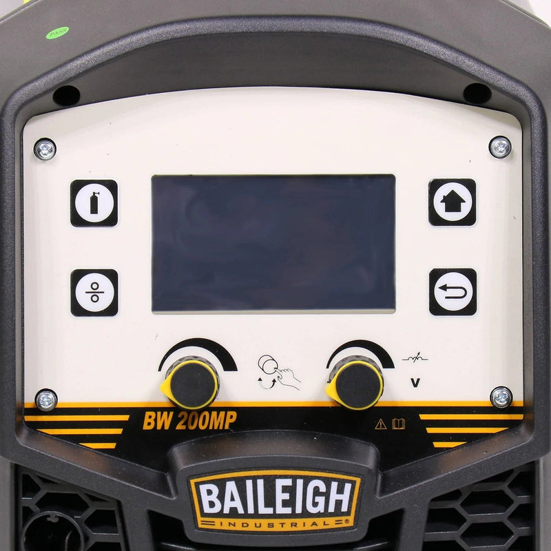 Baileigh BW-200MP; 120/230V 200A Inverter LCD Multi-Process Welder, Foot Pedal, Stick, Tig, Mig w/ Spool Gun & Torches BI-1021972