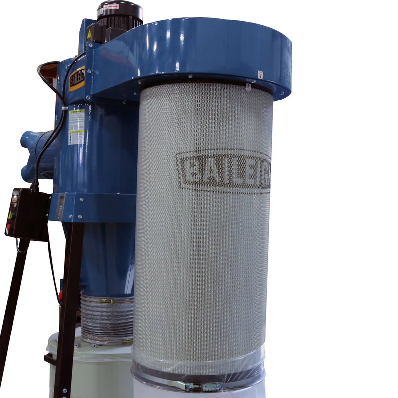 Baileigh DC-3600C; 5HP 220V 3Ph Cyclone Style Dust Collector with Remote Start, 3600 CFM, 60 Gallon Drum BI-1014516