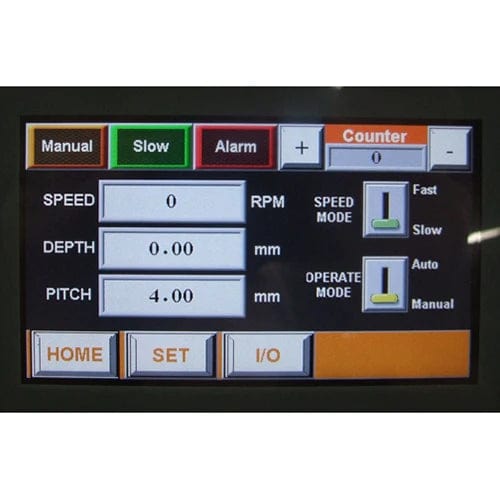 Baileigh EATM-32-1900; 220V 1Phase Auto Depth Control Tapping Machine, 1/8"-1-1/4" Tap Capacity, 74" Work Range BI-1004133