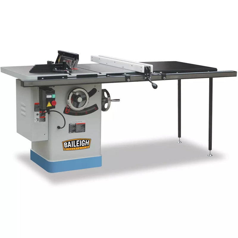 Baileigh TS-1040P-50-V2; 3HP 220V 1Phase, 10" Professional Cabinet Style Table Saw, 40" x 27" Table, 50" Max Rip Cut BI-1229615