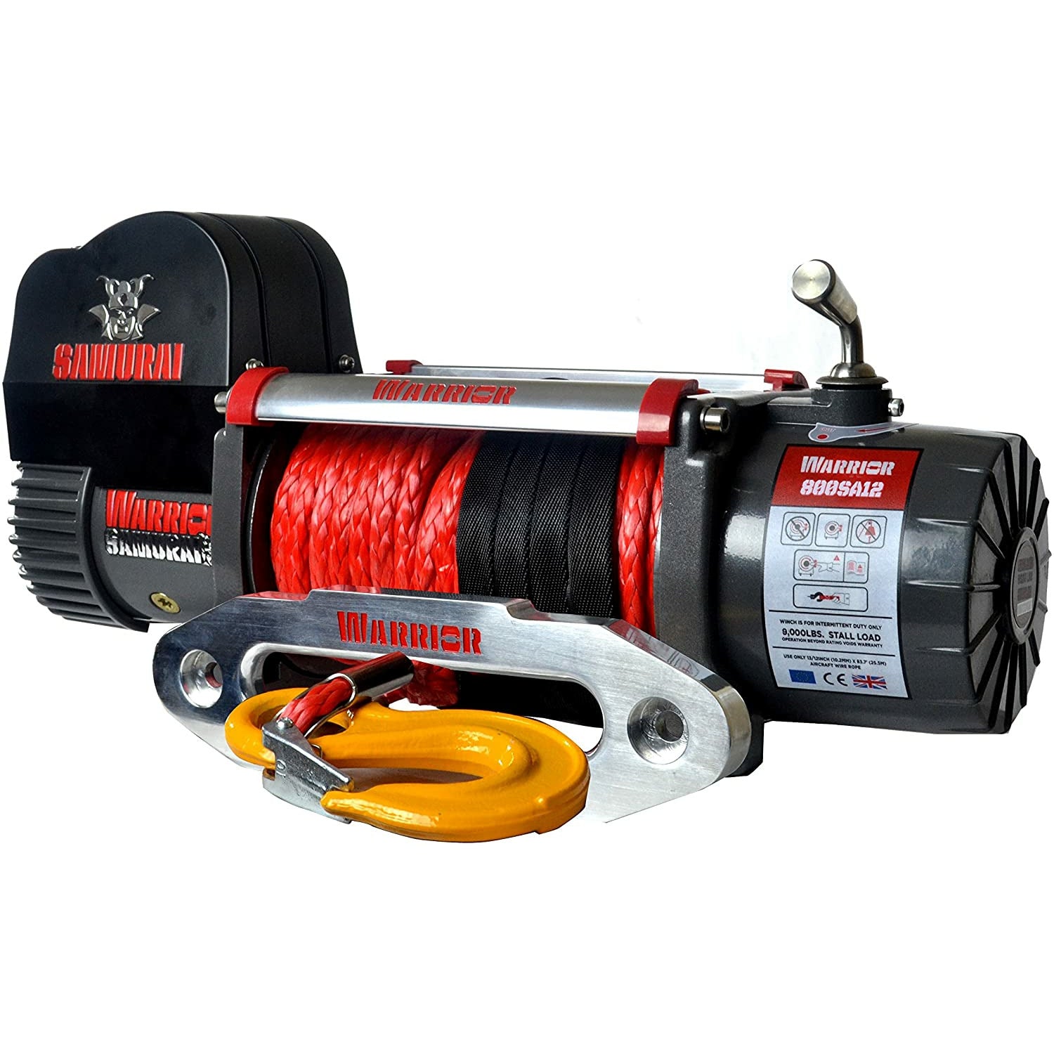Warrior Winches S8000-SR 8,000 lb. Samurai Series PLANETARY Gear Winch with Synthetic Rope