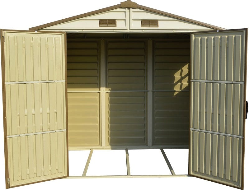 Duramax 8x6 StoreAll Vinyl Shed w/foundation 30115