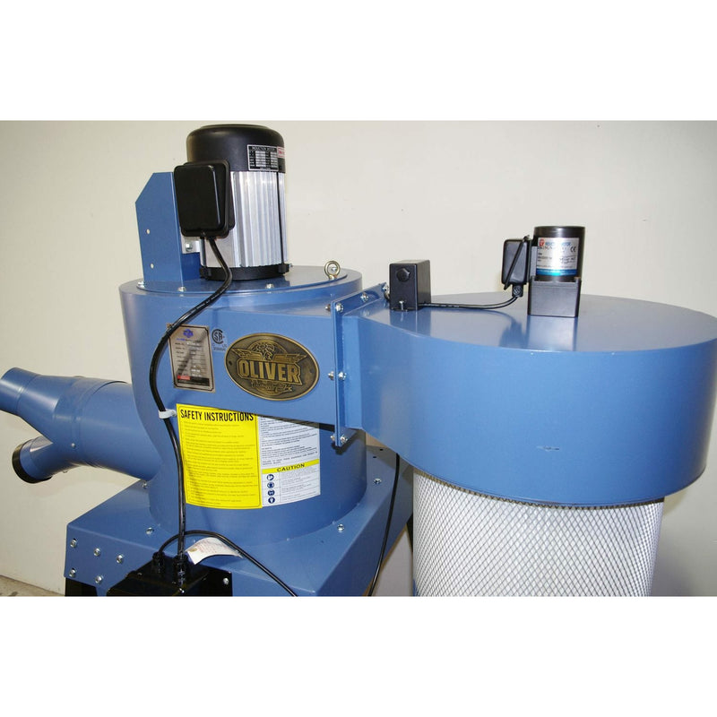 Oliver Machinery Two-Stage Cyclone Canister Dust Collector 3HP with Remote Control - 7155 7155.001R