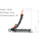 Swenson Shear 42” Heavy Duty Metal Roof and Sheet Metal Straight Cut Shear M42 M42