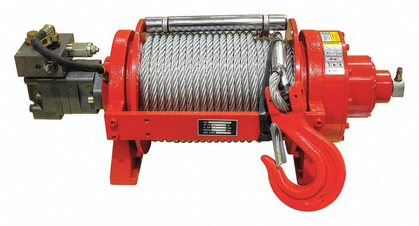 How does a hydraulic winch work? 