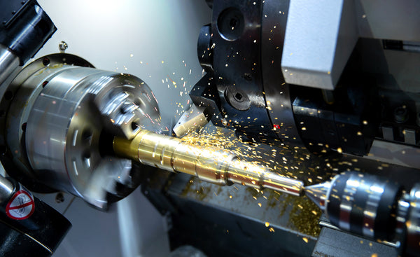 metal lathe in production