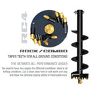RC4-06-2-MFT, 6” / 150mm, rock/combo, 65mm round hub