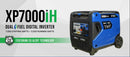 DuroMax 7,000 Watt Portable Dual Fuel Inverter Generator - Quiet, Low THD