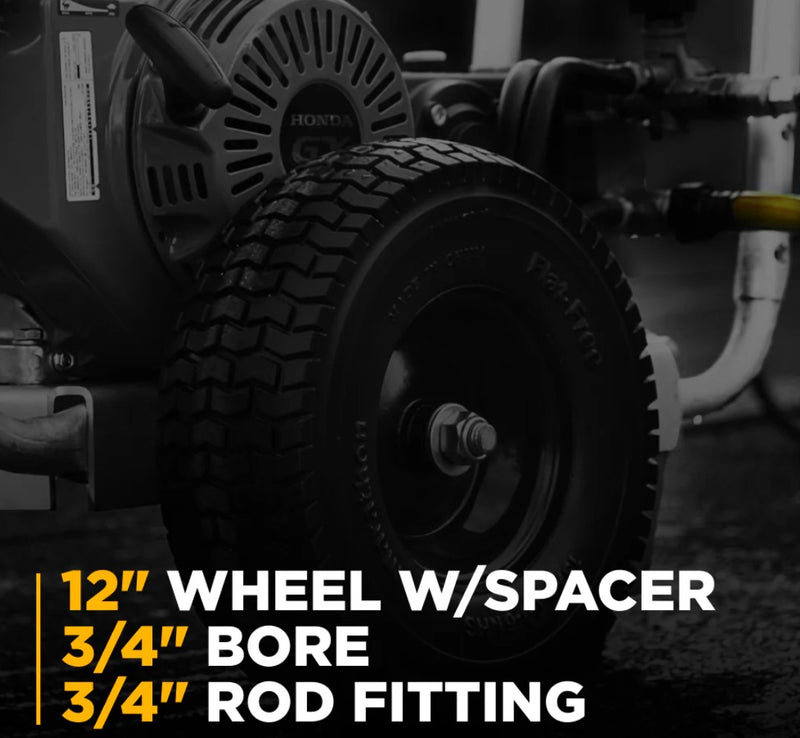 BE Power Economy Wheel 12" with Spacer - Pressure Washer Part 85.660.054BFP