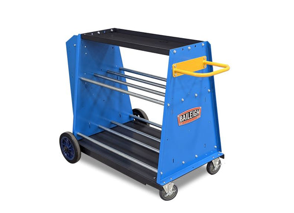 Baileigh Industrial Heavy Duty Tube Bending Cart 1500 lb Capacity - Professional Pipe Bending Tooling Storage