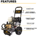 4,200 PSI 4.2 GPM Cold Water Gas Pressure Washer - B4213HGS