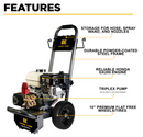 3,100 PSI 3.1 GPM Cold Water Gas Pressure Washer - B3165HC
