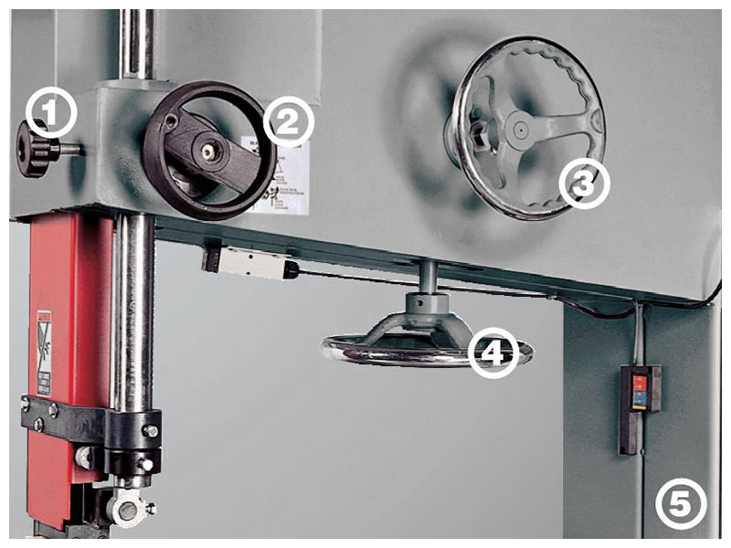 Cantek HB600R 24 Inch Professional Bandsaw - Heavy Duty Woodworking Band Saw for Cabinet Shops