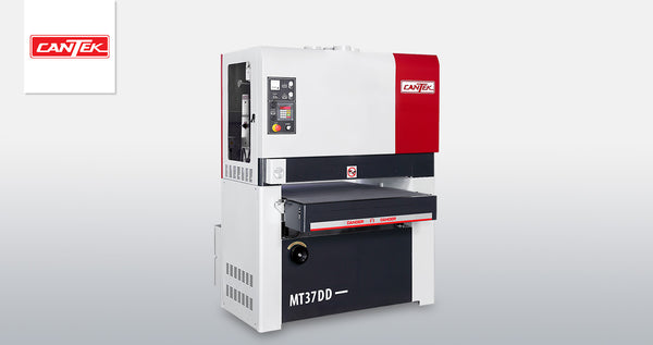 CANTEK MT37DD 37 Inch Two Head Wide Belt Metal Sander - Industrial Heavy Duty Sanding Machine