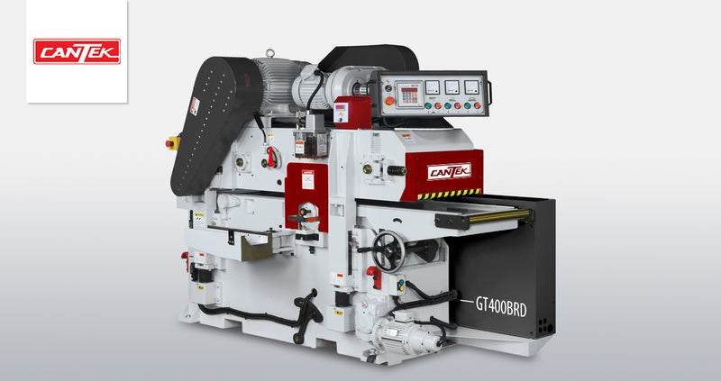 Cantek GT400BRD 16 Inch Double Surface Planer - Industrial Spiral Insert Cutterhead