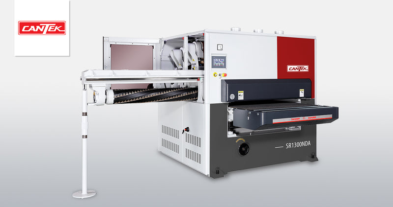 CANTEK SR1300NDA 52 Inch Planer Sander - Industrial Wide Belt Sanding Machine for Woodworking