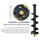 Digga RC4 300mm Auger to suit Ramdrill Hyd Drive Rock Combo – RC4-12-2-MFT