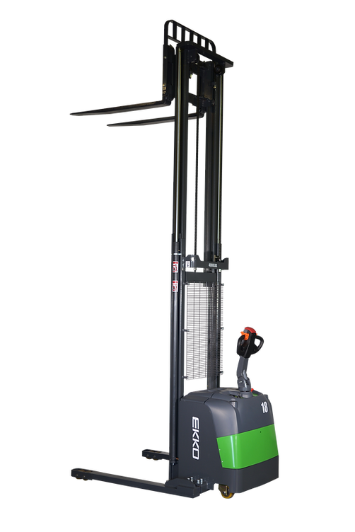 EKKO EB18C-138Li Lithium Straddle Stacker 4000 lb Cap., 138" lift