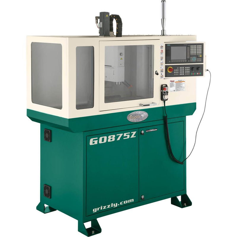 Grizzly G0875Z - 7" x 24" 3 HP Enclosed CNC Mill - Professional Grade Milling Machine