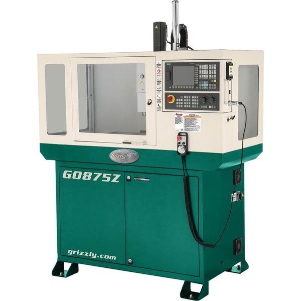 Grizzly G0875Z - 7" x 24" 3 HP Enclosed CNC Mill - Professional Grade Milling Machine