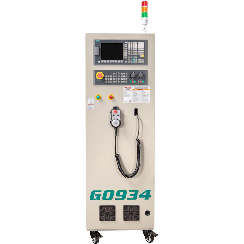 Grizzly Industrial  G0934 5x10 CNC Router with Vacuum Table and 8-Position Tool Changer - 12HP Spindle