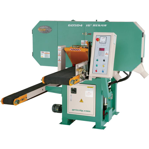 Grizzly Inudstrial G0504 - 16" 30 HP 3-Phase Dual Conveyor Horizontal Resaw Bandsaw