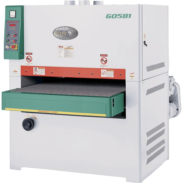 Grizzly Industrial G0581 43" Double Drum Wide-Belt Sander - 25 HP 3-Phase Industrial Woodworking Sander