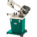 Grizzly G9742 Metal Cutting Bandsaw - 5x6 Inch 1/2 HP Swivel Head Band Saw for Metal Fabrication