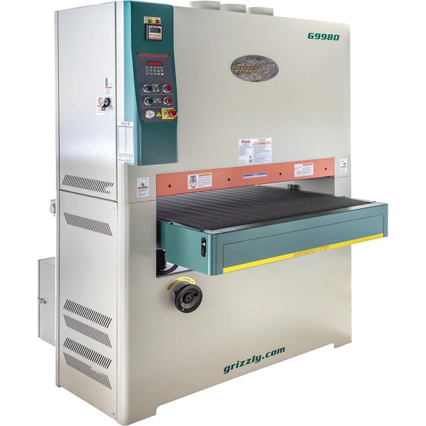 Grizzly G9980 51" 30 HP 3-Phase Wide-Belt Sander - Industrial Woodworking Equipment