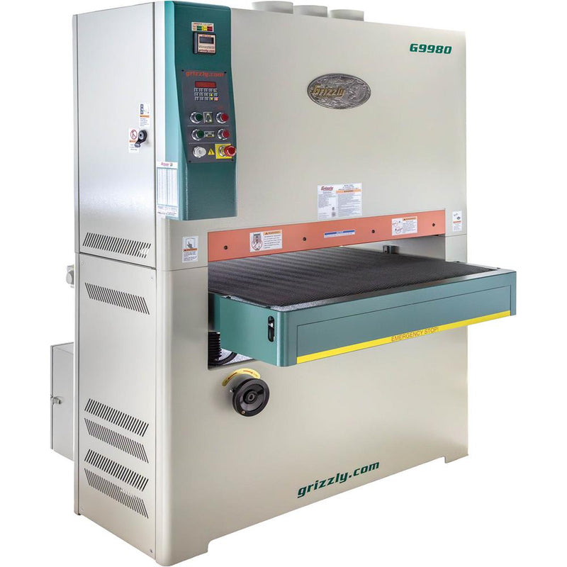 Grizzly G9980 51" 30 HP 3-Phase Wide-Belt Sander - Industrial Woodworking Equipment