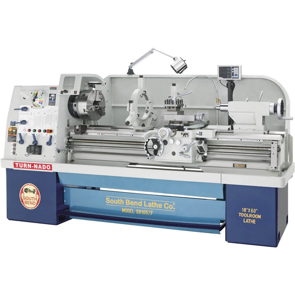 Grizzly Industrial South Bend SB1057F 18" x 60" Gearhead Lathe with Fagor DRO
