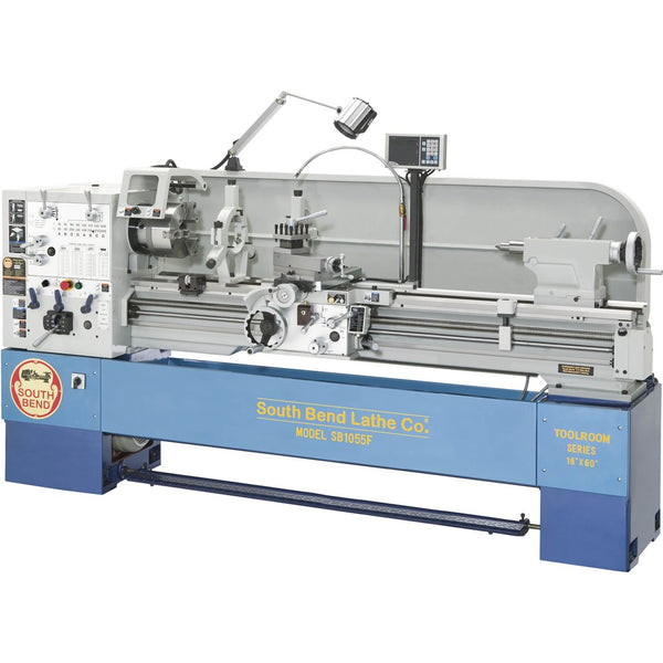 Grizzly Inudstrial  South Bend SB1055F 16x60 Gearhead Lathe with DRO - Industrial Metal Lathe by Grizzly