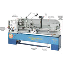 Grizzly Inudstrial  South Bend SB1055F 16x60 Gearhead Lathe with DRO - Industrial Metal Lathe by Grizzly