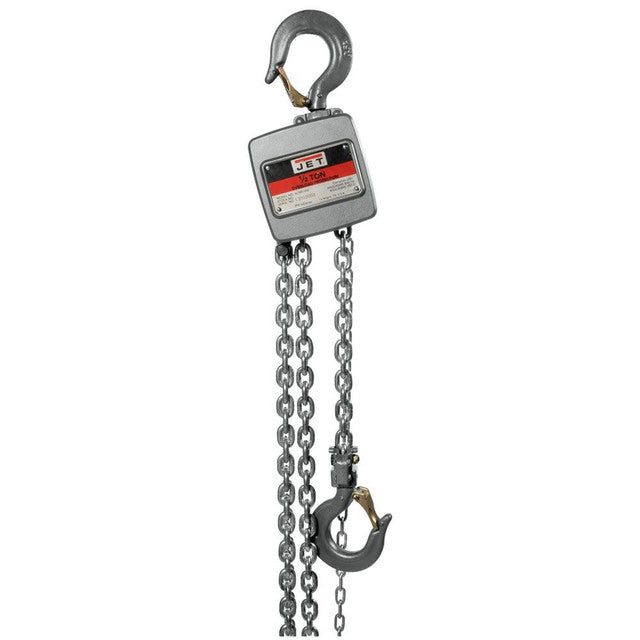 JET AL100-050-40 Professional 1/2 Ton Chain Hoist - 40ft Lift Heavy Duty Manual Hoist