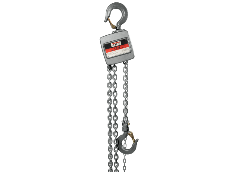 JET AL100-100-10 Manual Chain Hoist 1 Ton 10ft Lift - Aluminum Construction 20% Lighter JT9-133110