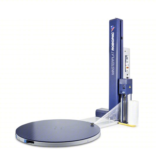 Masterplat semi-automatic turntable stretch wrapper – 86” wrap height