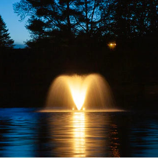 Scott Aerator Triad Fountain For Medium, Residential Ponds