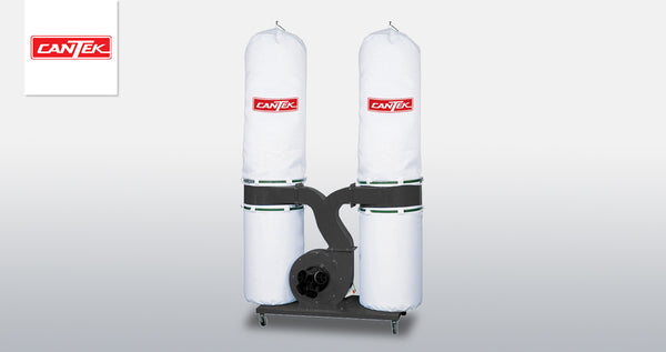 CANTEK PDC207 7.5HP Industrial Dust Collector - 3200 CFM Woodworking Shop Vacuum System