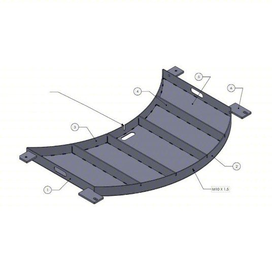 24" (L) Ramp Extension for 65" Turntable
