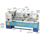 Grizzly Inudstrial South Bend SB1015F - 16" x 60" EVS Toolroom Lathe with Fagor DRO