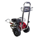 BE 196cc Honda GX200 2500 PSI @ 3.0 GPM External Unloader General TP2530J34 Pump Stainless Steel Pressure Washer PE-2565HWSGENSP