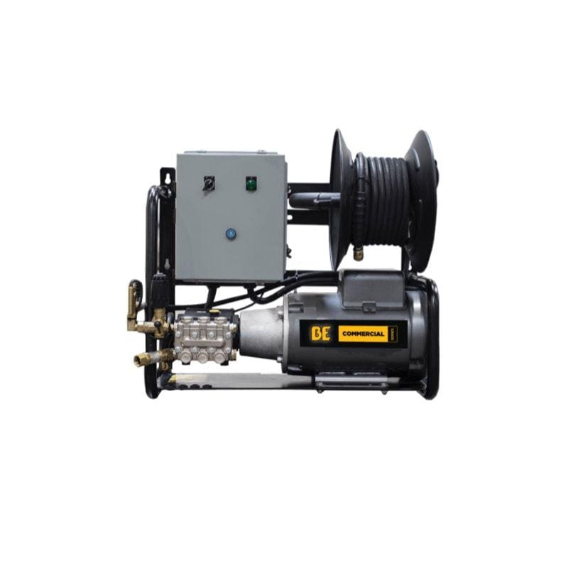 BE Commercial Series 2000 PSI @ 3.5 GPM 5HP 220V Baldor Motor Electric Pressure Washer - Wall Mount X-2050FW1A
