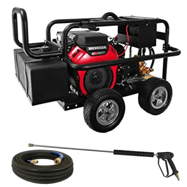 BE Industrial Series 5000 PSI @ 5.0 GPM HONDA GX690 Triplex COMET TW5050 Belt Drive Cold Gas Pressure Washer PE-5024HWEBCOM