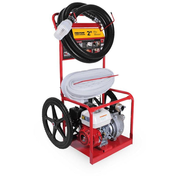 BE WILDLAND Series 2" 200cc Honda Fire Water Pump w/ Cart w/ Hoses & Fitting HPFC-2065HR