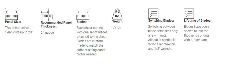 Swenson Shear Soffit Siding Shear – M20