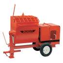 Crown 4S Series Mortar Mixer - 4 Cubic Feet, Steel Drum, Regular Paddles, Non Towable